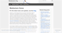 Desktop Screenshot of medianism.org